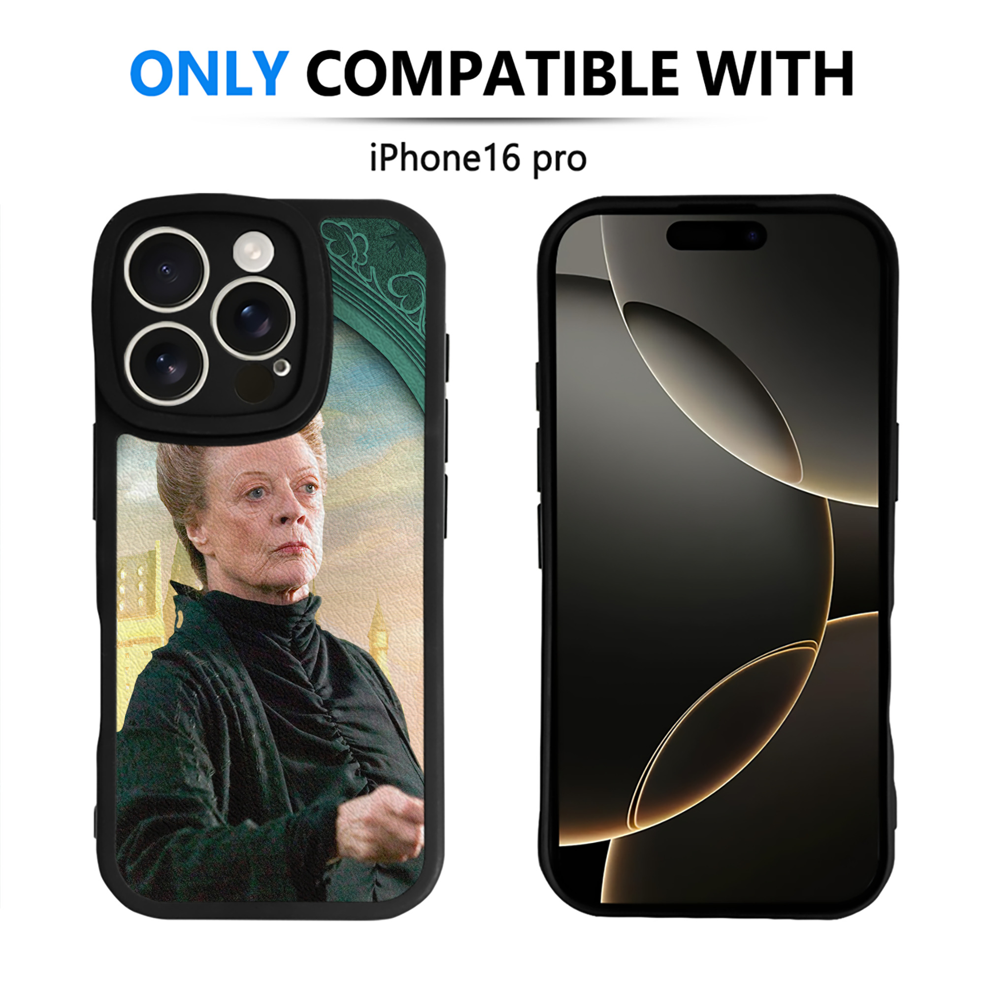 （画像用） Harry Potter ハリー・ポッターシリーズ 【iPhone 16シリーズ対応】シリコンスマホケース（レザー調） 材質：シリコン